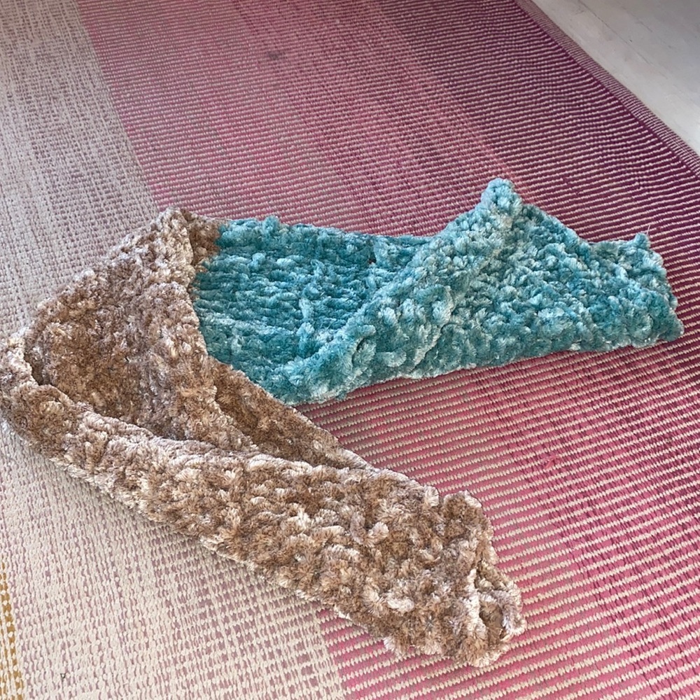 Multicolored shawl for any season.